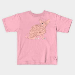 Smart Cat Brain Kids T-Shirt